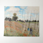 Tenture Claude Monet - Champ de pavot<br><div class="desc">Poppy Field / Poppies sauvages,  près d'Argenteuil / Les Coquelicots - Claude Monet en 1873</div>