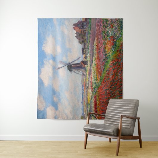 Tenture Claude Monet - Champ de Tulipes en Hollande (En situation)