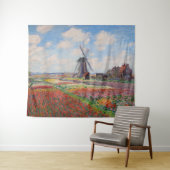 Tenture Claude Monet - Champ de Tulipes en Hollande (En situation (horizontale))