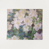 Tenture Claude Monet - Clematis blanc (Devant (Horizontal))