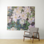 Tenture Claude Monet - Clematis blanc (En situation (horizontale))
