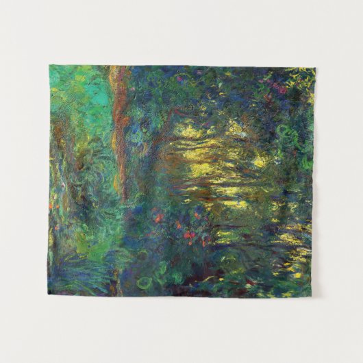 Tenture Claude Monet - Coin d'un étang avec des Nénuphars (Devant (Horizontal))