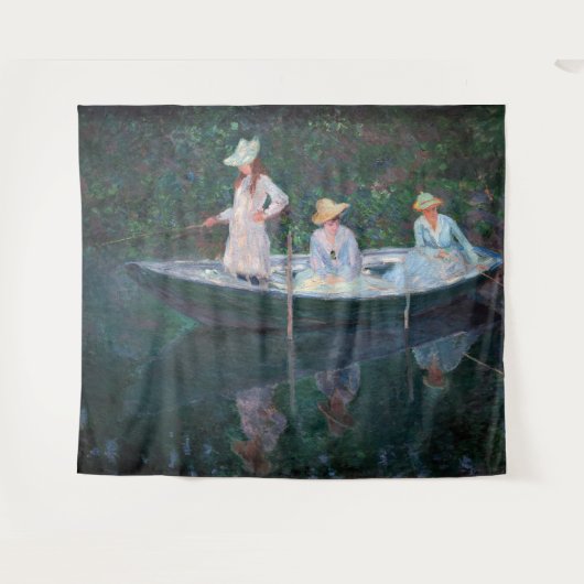 Tenture Claude Monet - En Norvegienne Bateau à Giverny (Devant (Horizontal))