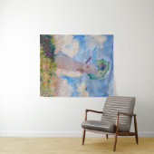 Tenture Claude Monet - Femme avec Parasol face à gauche (En situation (horizontale))