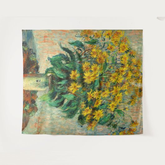 Tenture Claude Monet - Fleurs d'artichauts de Jérusalem (Devant (Horizontal))