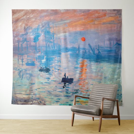 Tenture Claude Monet - Impression, lever de soleil (En situation (horizontale))