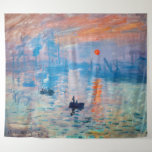 Tenture Claude Monet - Impression, lever de soleil<br><div class="desc">Impression,  Lever du soleil (Impression,  Levant Soleil) - Claude Monet,  Huile sur toile,  1872 Impression,  Lever du soleil représente le port du Havre,  la ville natale de Monet.</div>