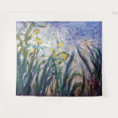 Tenture Claude Monet - Iris jaunes et violets (Devant (Horizontal))