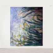 Tenture Claude Monet - Iris jaunes et violets (Devant)