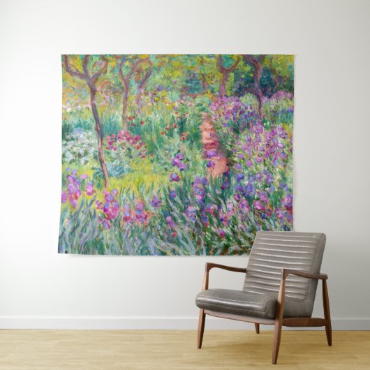 Tenture Claude Monet - Le jardin d'Iris à Giverny (En situation (horizontale))
