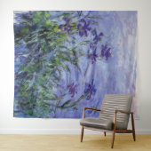 Tenture Claude Monet Lilac Irises (En situation (horizontale))