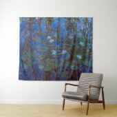 Tenture Claude Monet - Lys d'Eau Bleue (En situation (horizontale))