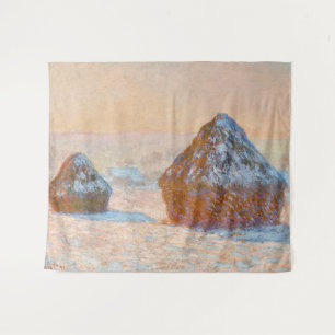 Tenture Claude Monet - Meules, Effet de Neige, Le Matin