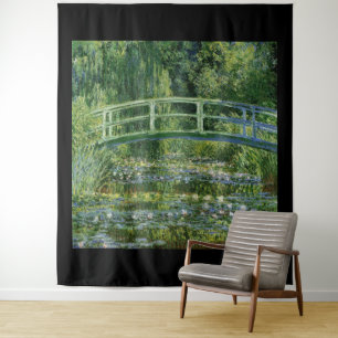 Tenture Claude Monet, nénuphars et le pont japonais