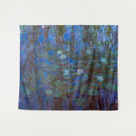 Tenture Claude Monet - Nymphéas bleus (Devant (Horizontal))