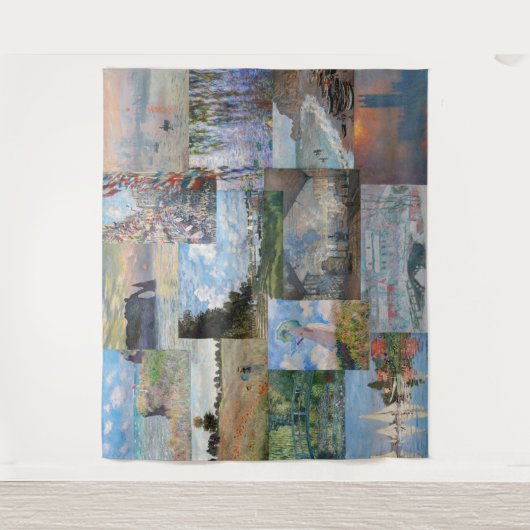 Tenture Claude Monet - Patchwork de chefs-d'oeuvre (Devant)