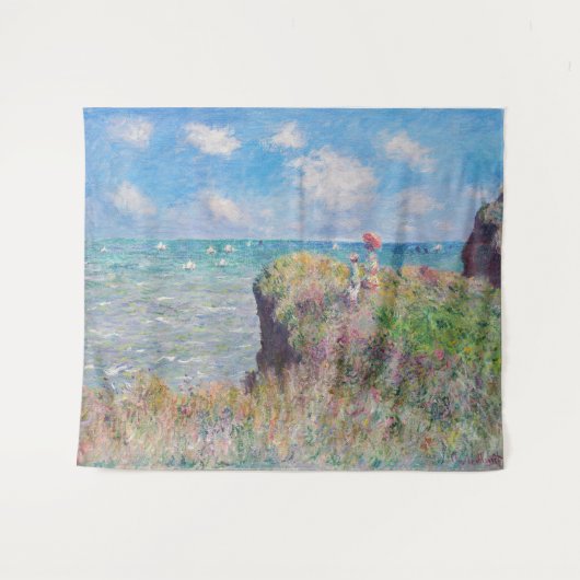 Tenture Claude Monet - Promenade Cliff à Pourville (Devant (Horizontal))