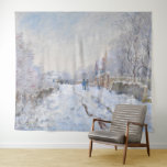Tenture Claude Monet - Scène de neige à Argenteuil<br><div class="desc">Scène de neige à Argenteuil / Rue sous la neige,  Argenteuil - Claude Monet,  1875</div>