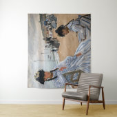 Tenture Claude Monet - Sur la plage à Trouville (En situation)