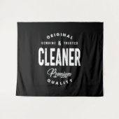 Tenture Cleaner Titre de l'emploi Teft Gift Mens Femmes (Devant (Horizontal))