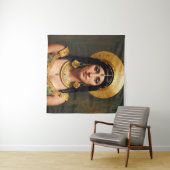 Tenture Cleopatra Egyptian Queen Portrait Art (En situation (horizontale))