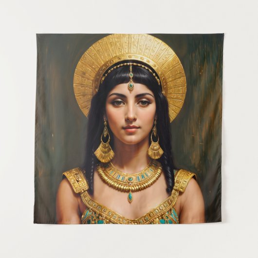 Tenture Cleopatra Egyptian Queen Portrait Art (Devant)