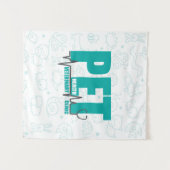 Tenture Clinique vétérinaire moderne logo bleu (Devant (Horizontal))