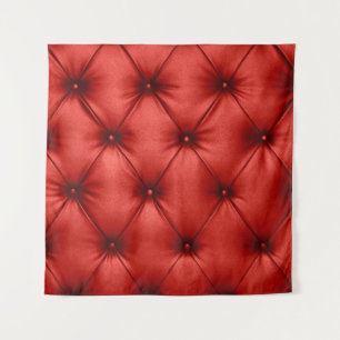 Tenture Close up background texture of scarlet red capiton