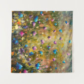 Tenture  closeup de peinture Belle prairie de bleu rose fl (Devant (Horizontal))