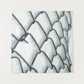 Tenture Clôture de chaînette noire et blanche (Devant (Horizontal))