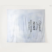 Tenture Cloud 9 Pastel Bleu Fête des mariées moderne fond (Devant (Horizontal))