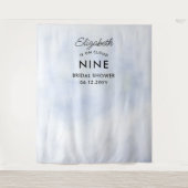 Tenture Cloud 9 Pastel Bleu Fête des mariées moderne fond (Devant)