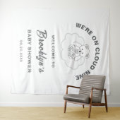 Tenture Cloud Neuf Baby shower neutre pour les femmes Cont (En situation (horizontale))