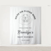 Tenture Cloud Neuf Baby shower neutre pour les femmes Cont (Devant)