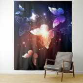 Tenture Clowing Night Butterflies (En situation)