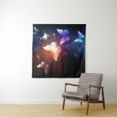 Tenture Clowing Night Butterflies (En situation)