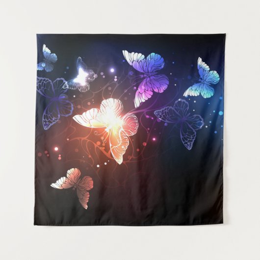 Tenture Clowing Night Butterflies (Devant)