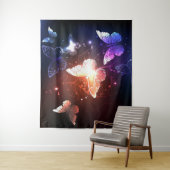 Tenture Clowing Night Butterflies (En situation)