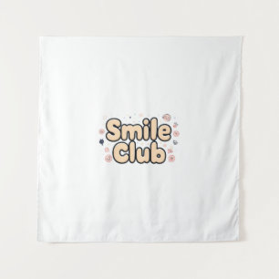 Tenture Club Sourire Art Pastel Kawaii