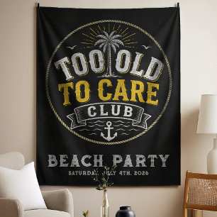 Tenture Club Trop Vieux Pour Se Soucier Mon Je-M'en-Foutis