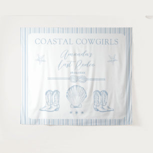Tenture Coastal Cowgirl Dernier Rodéo Bachelorette Party