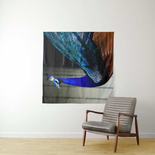 Tenture Cobalt Blue Peacock (En situation)