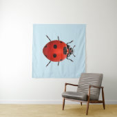 Tenture Coccinelle Chanceuse (En situation (horizontale))