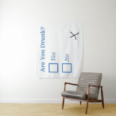 Tenture Cochez les cases SlipperyJoe's Are You Drunk marte (En situation)