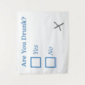 Tenture Cochez les cases SlipperyJoe's Are You Drunk marte (Devant)