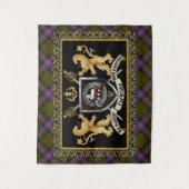 Tenture Cochrane Clan Badge & Motto avec Lions (Devant)