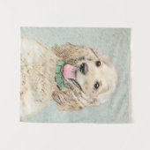 Tenture Cocker Spaniel Buff Peinture - Art Chien original (Devant (Horizontal))