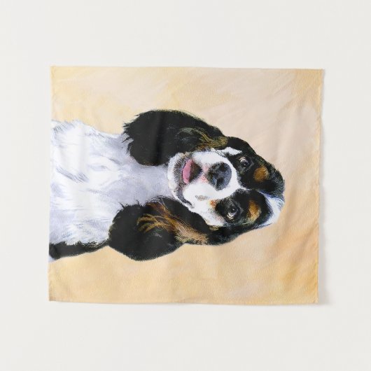 Tenture Cocker Spaniel (Parti) Peinture - Art Chien origin (Devant (Horizontal))