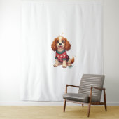 Tenture Cocker Spaniel Snowflake chien brillant (En situation)
