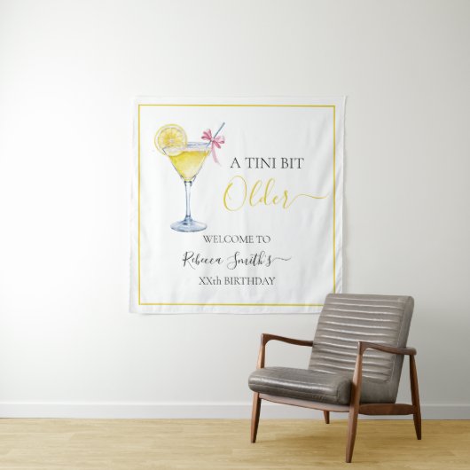 Tenture Cocktail de citron Coquette Un peu plus âgée pour (En situation)